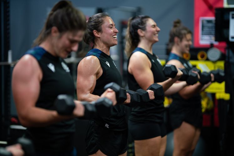 Womens Rugby Team Training